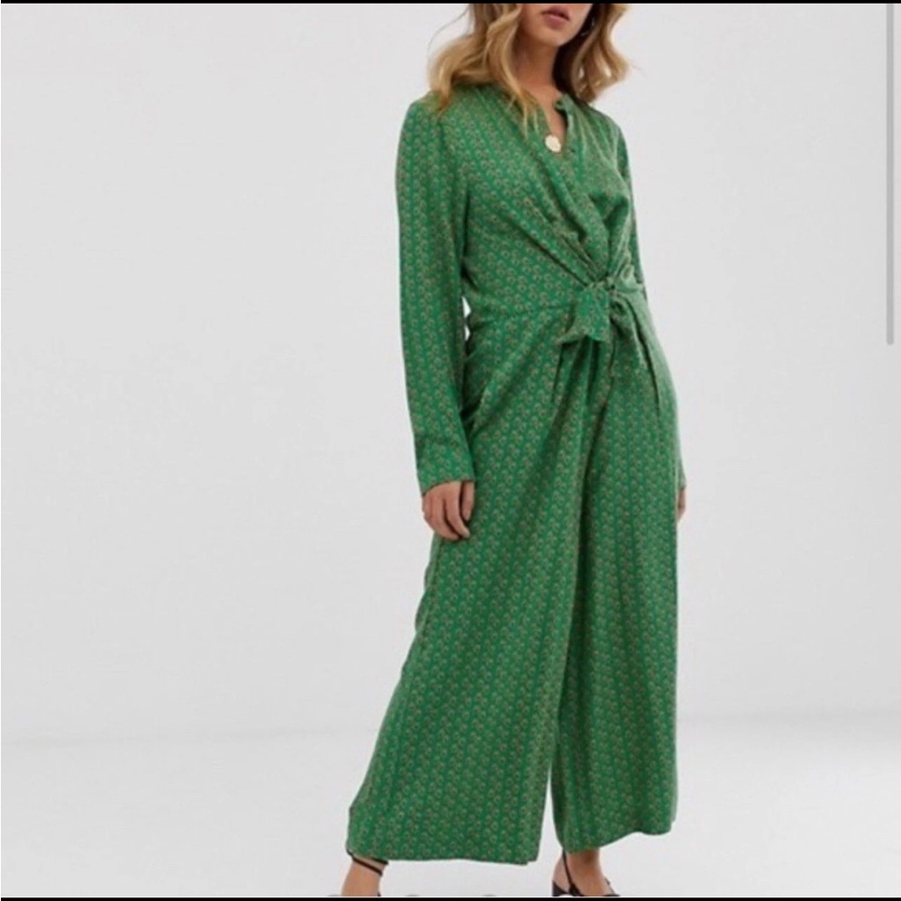 Scotch & Soda Tie Front Kelly Jumpsuit - Picture 1 of 10